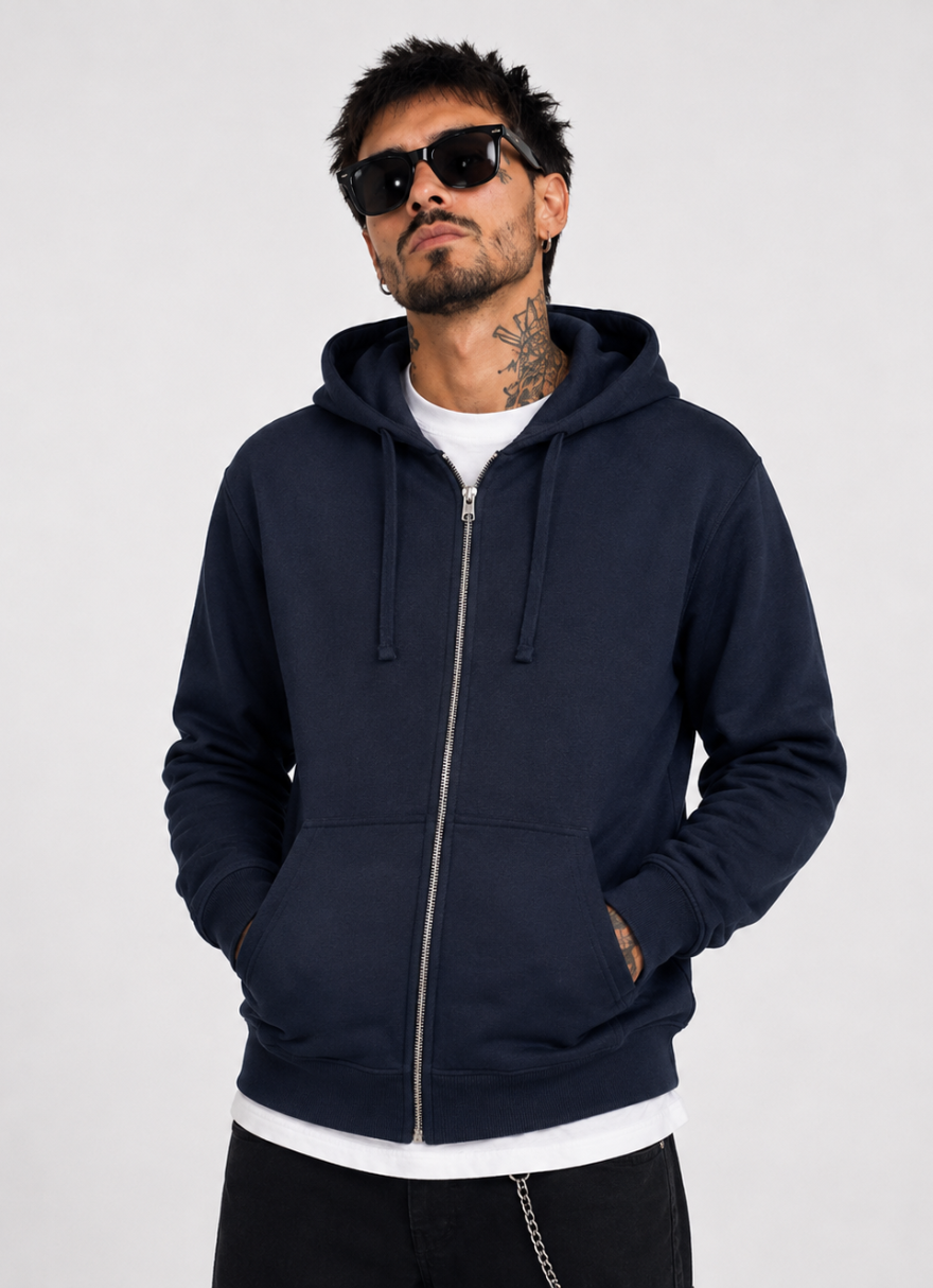 Polerón Slim Fit con cierre