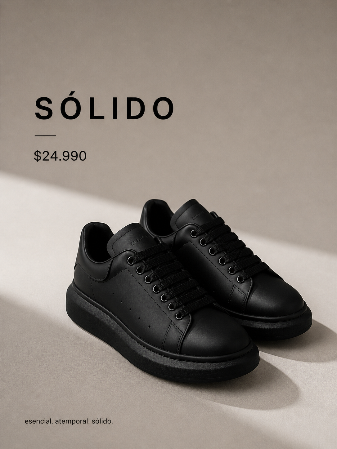Zapatilla Clásica Black