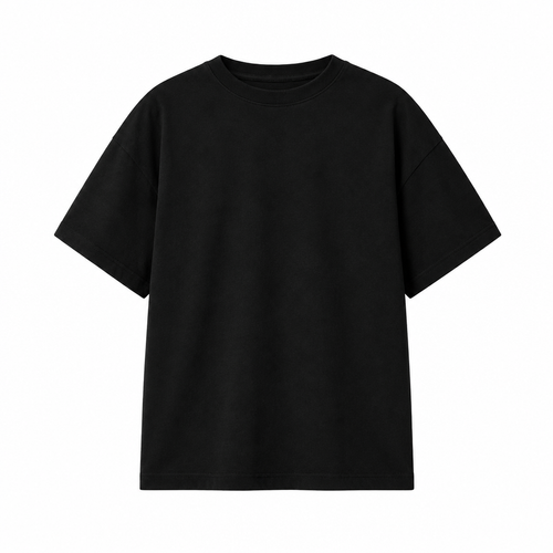 Polera 100% algodón color negro