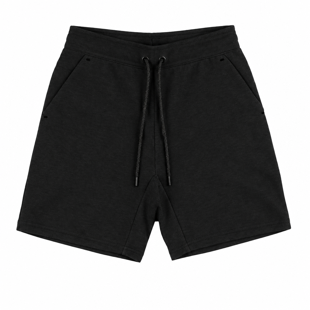 Short Tech negro, vista frontal